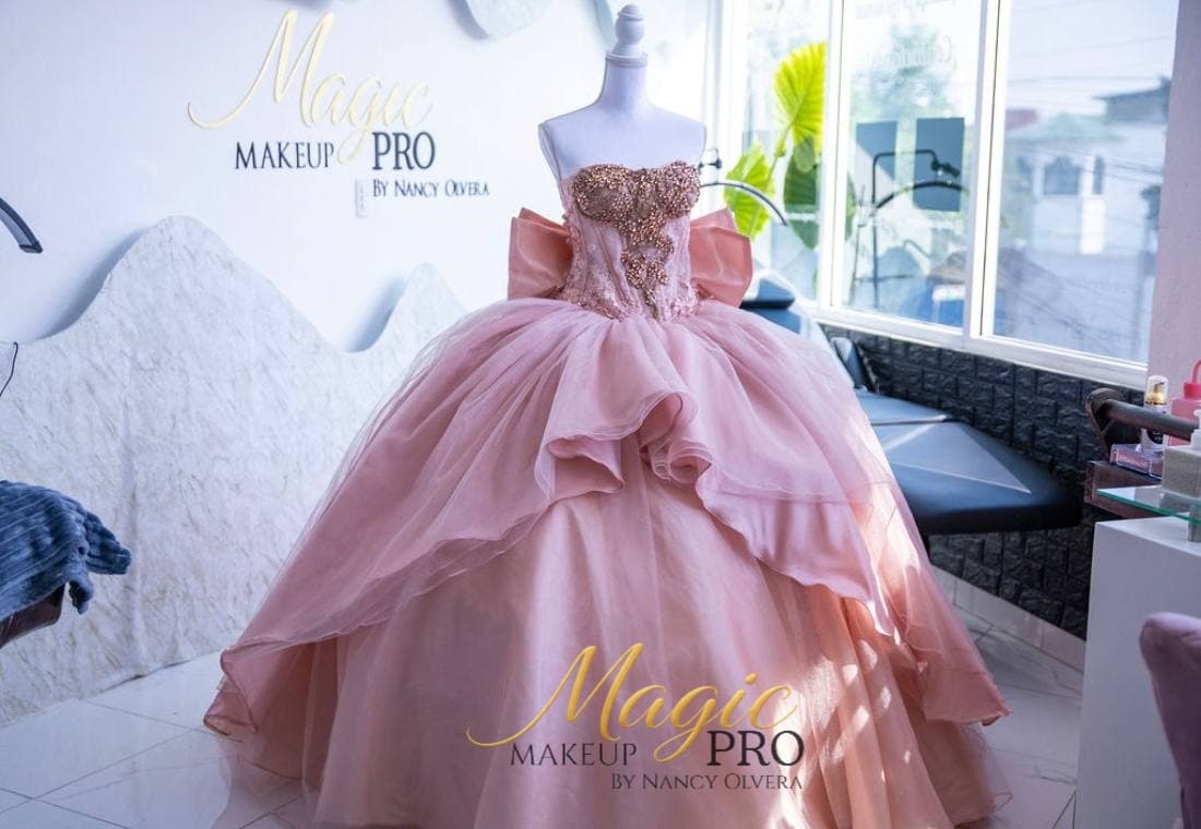 Área de maquillaje del estudio